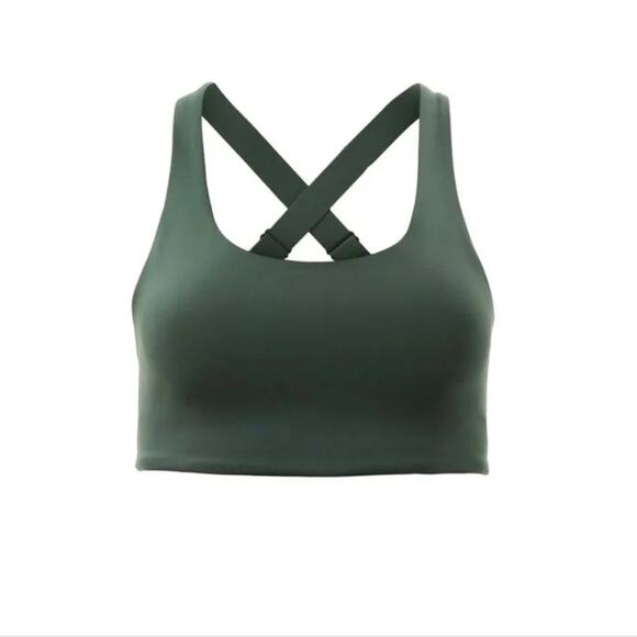 Girlfriend Collective Simone High Support Sports Bra Moss Green XL NWT - Picture 6 of 15